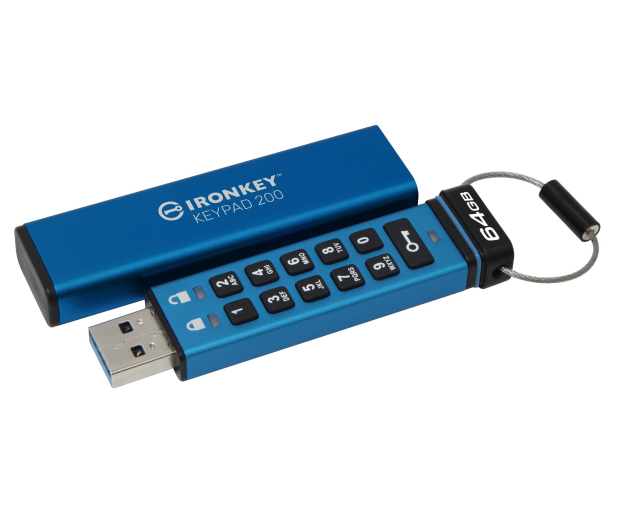 Kingston 64GB IronKey Keypad 200 FIPS 140-3 Lvl 3 AES-256 - 1070341 - zdjęcie 5